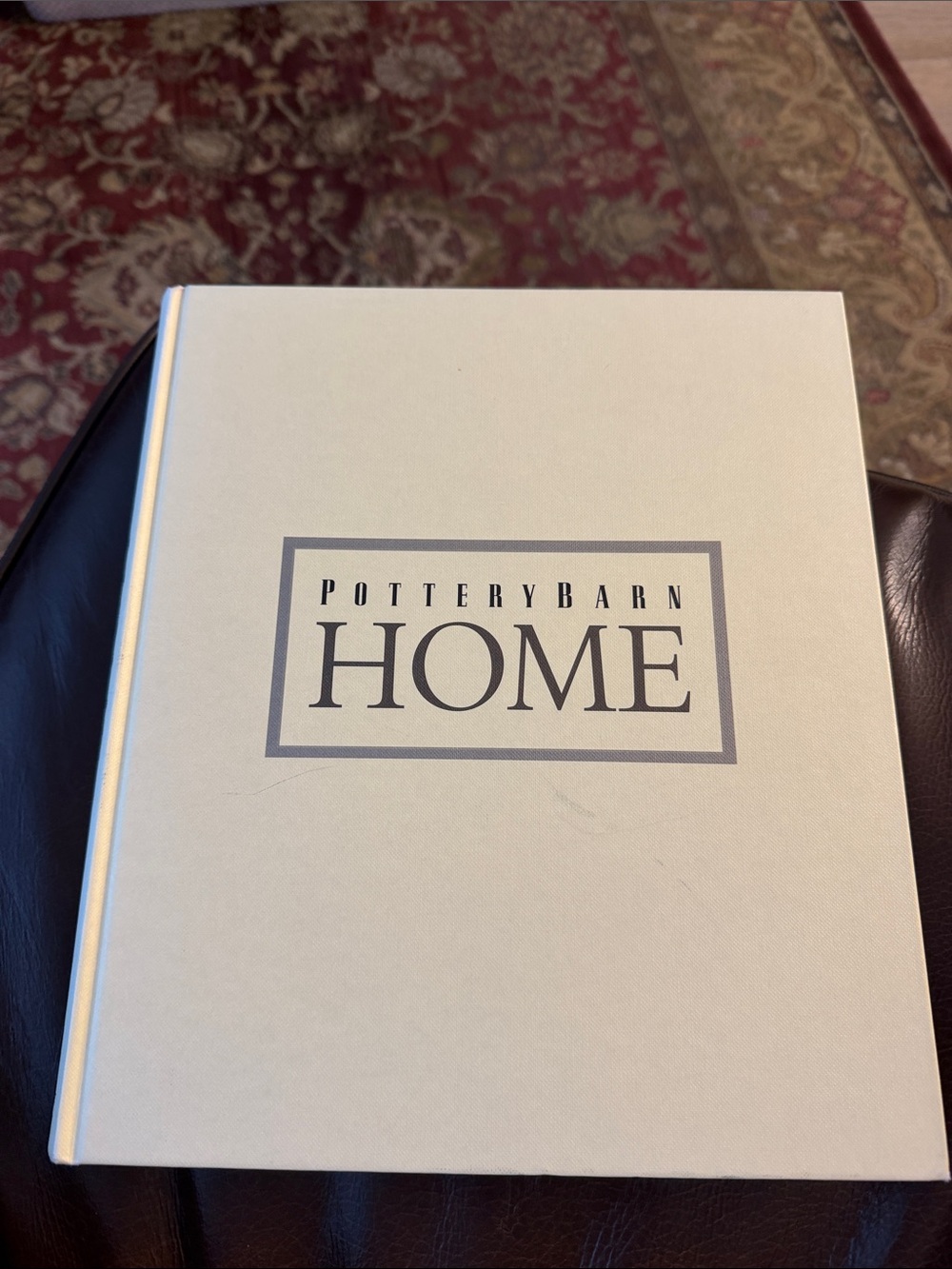 Pottery Barn HOME Decorative Coffee Table Book - Cream Cover